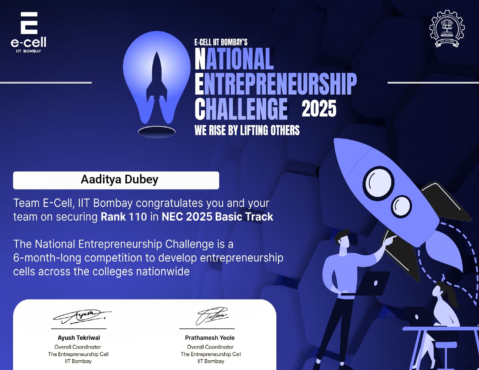 National Entrepreneurship Challenge (NEC) - IIT Bombay